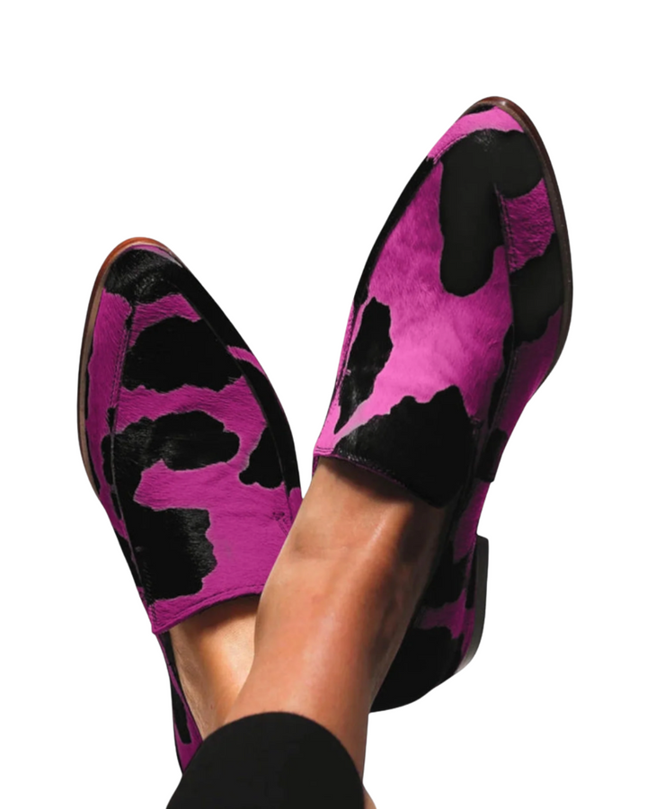 Casual™ | Mokassins mit Kuhfell-Print
