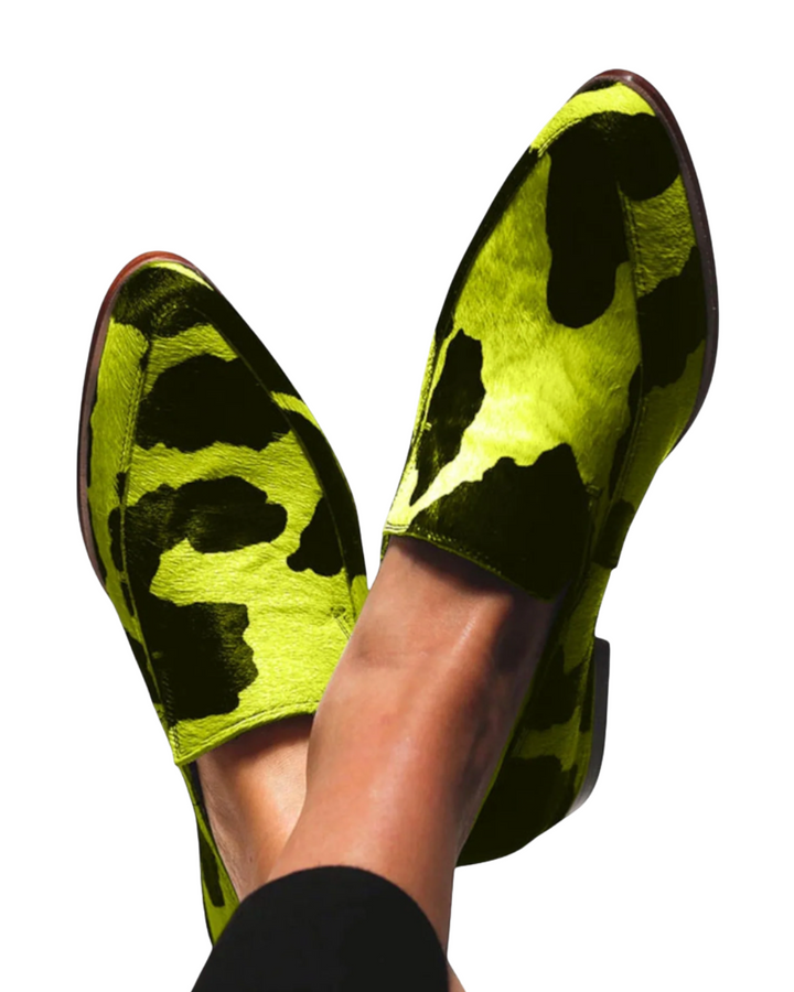 Casual™ | Mokassins mit Kuhfell-Print