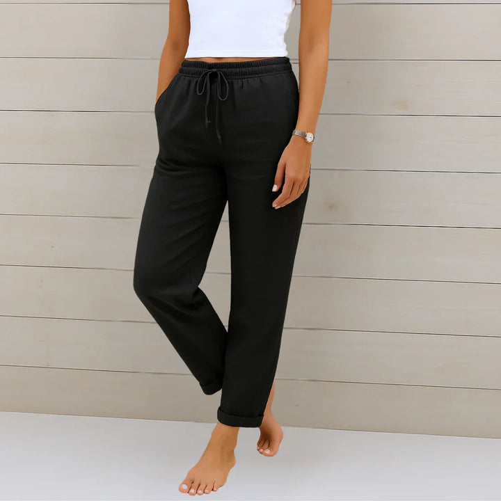 Ellaine™ | Leinen-Stretchhose