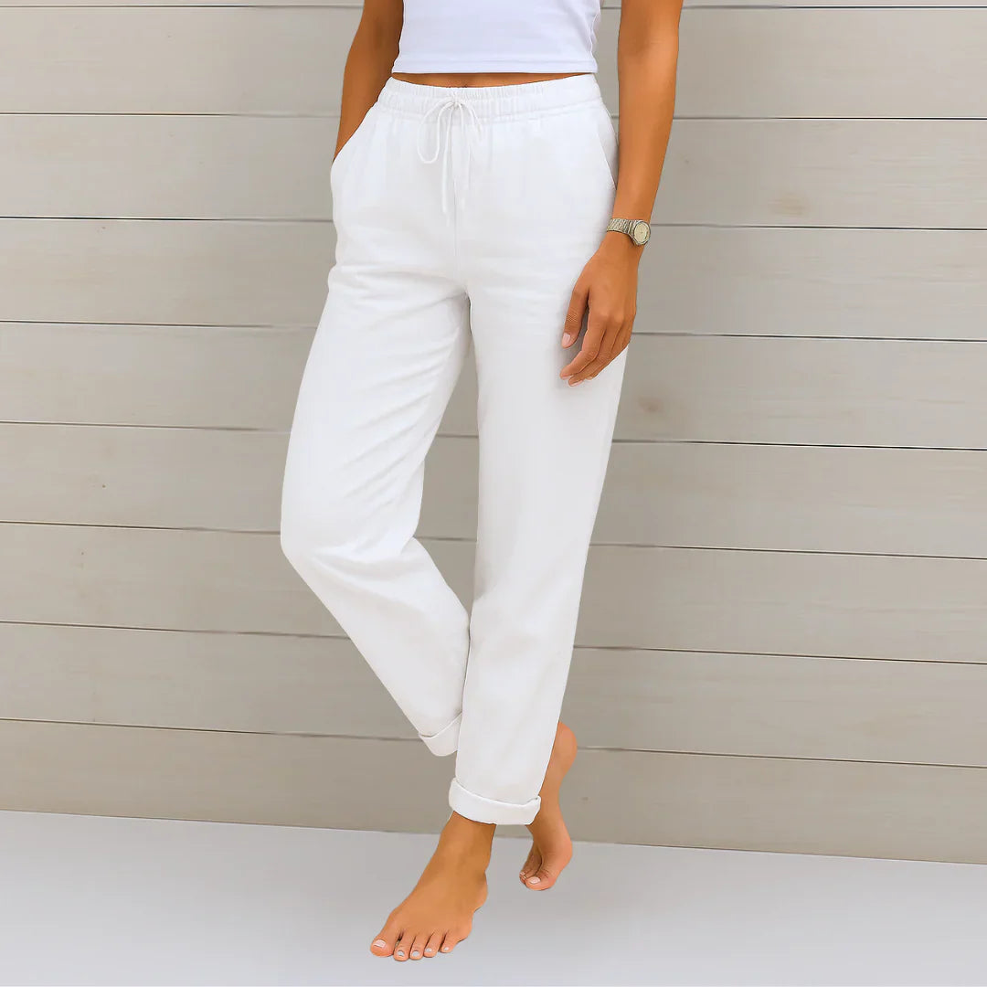 Ellaine™ | Leinen-Stretchhose
