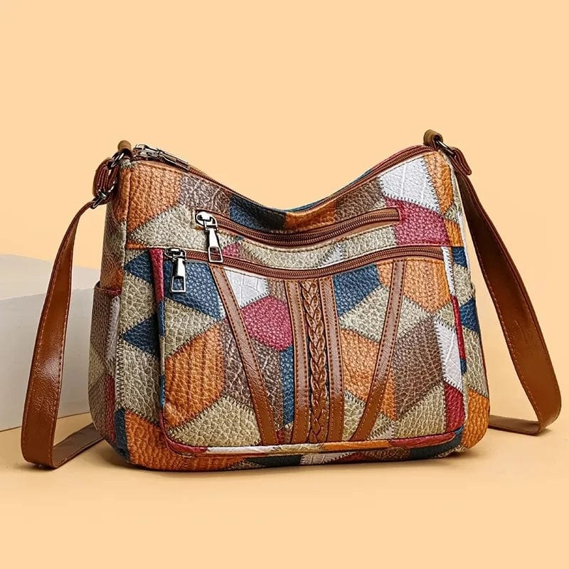 Marlene™ | Patchwork Schultertasche mit Charakter