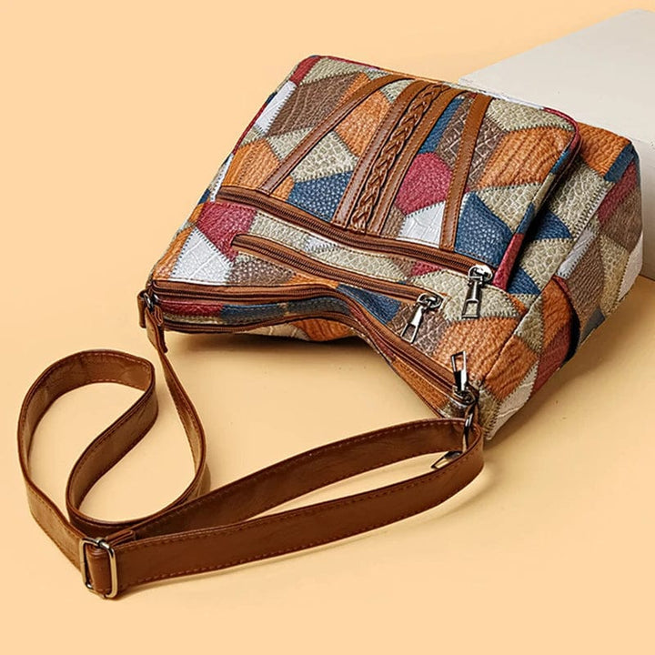 Marlene™ | Patchwork Schultertasche mit Charakter