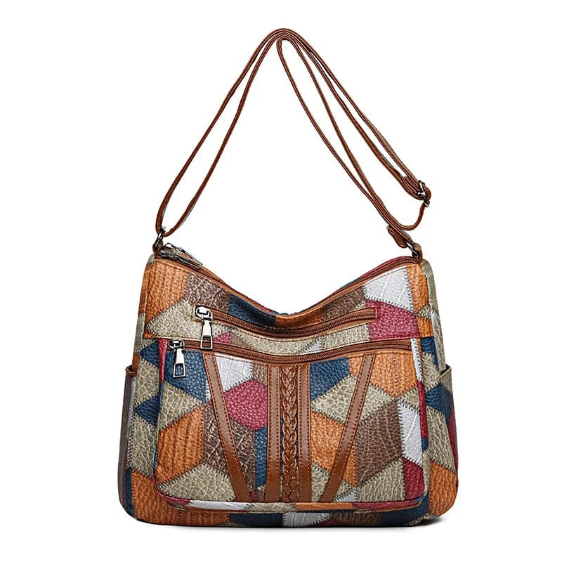 Marlene™ | Patchwork Schultertasche mit Charakter