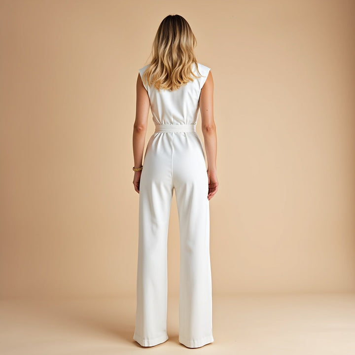 Wilhelmina™ | Eleganter Jumpsuit mit Bindegürtel