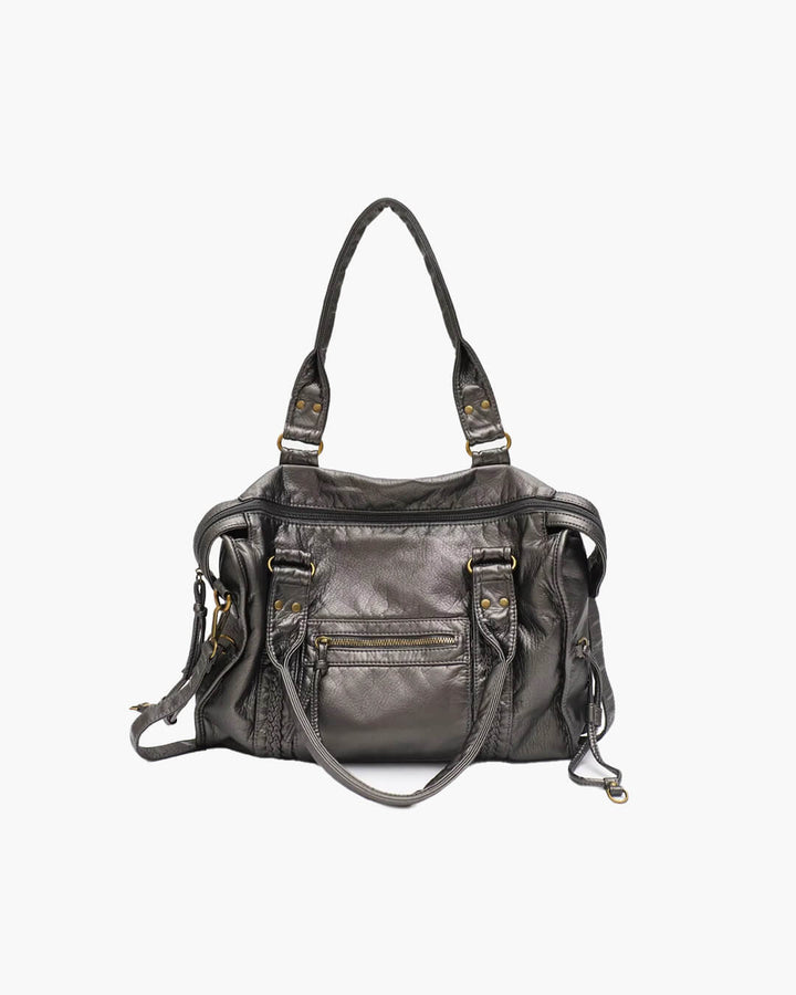 Arabell™ | Schwarze Damen Schultertasche