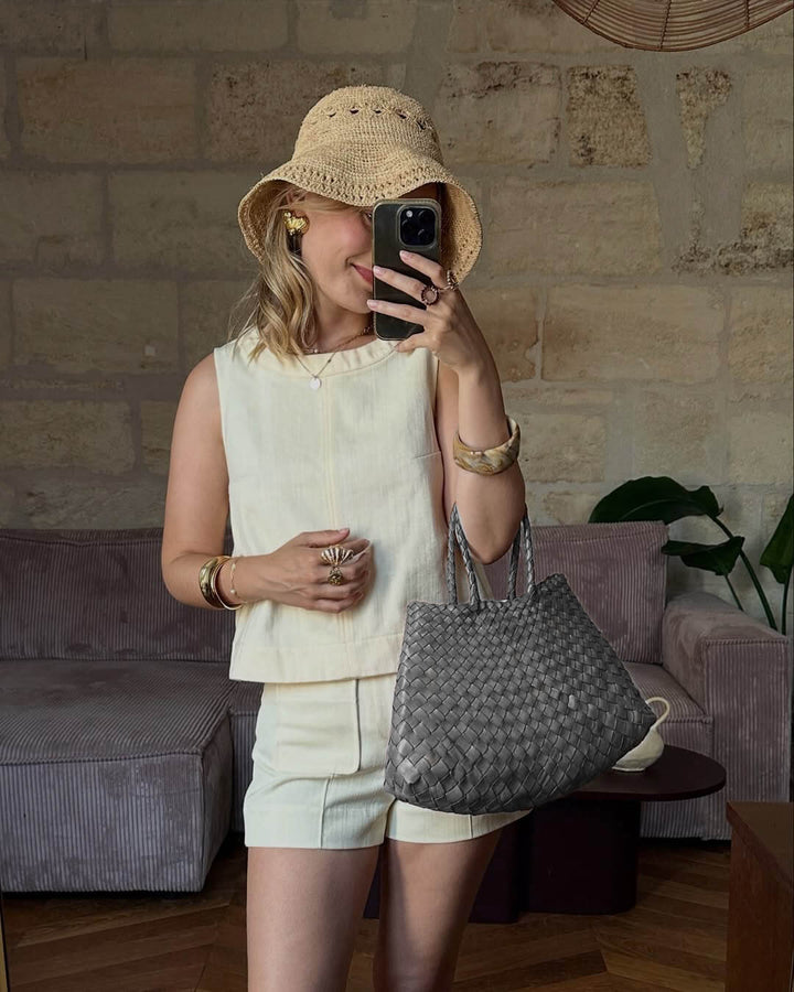 Madeleine™ | Geflochtene Tasche Mittel