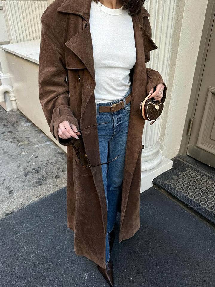 Molly™ | Kunstwildleder Trenchcoat